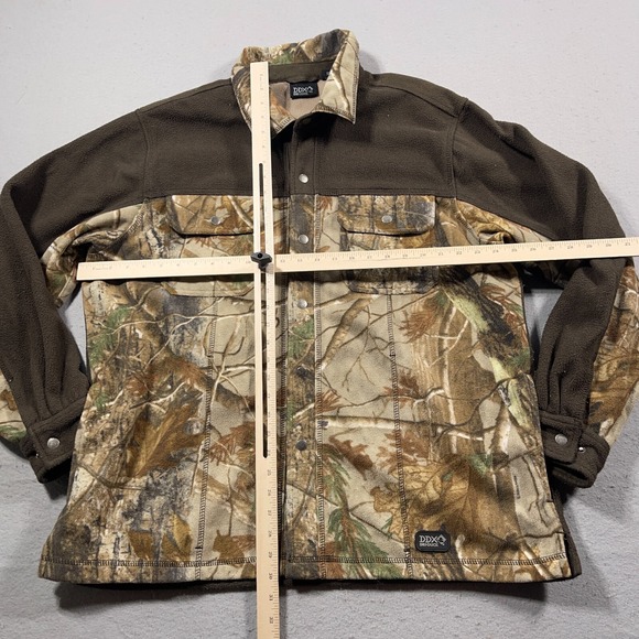 DDX Dri Duck Camouflage Fleece Shirt Jacket Mens XL Outdoor Hunting Camo Gorp - Picture 6 of 10
